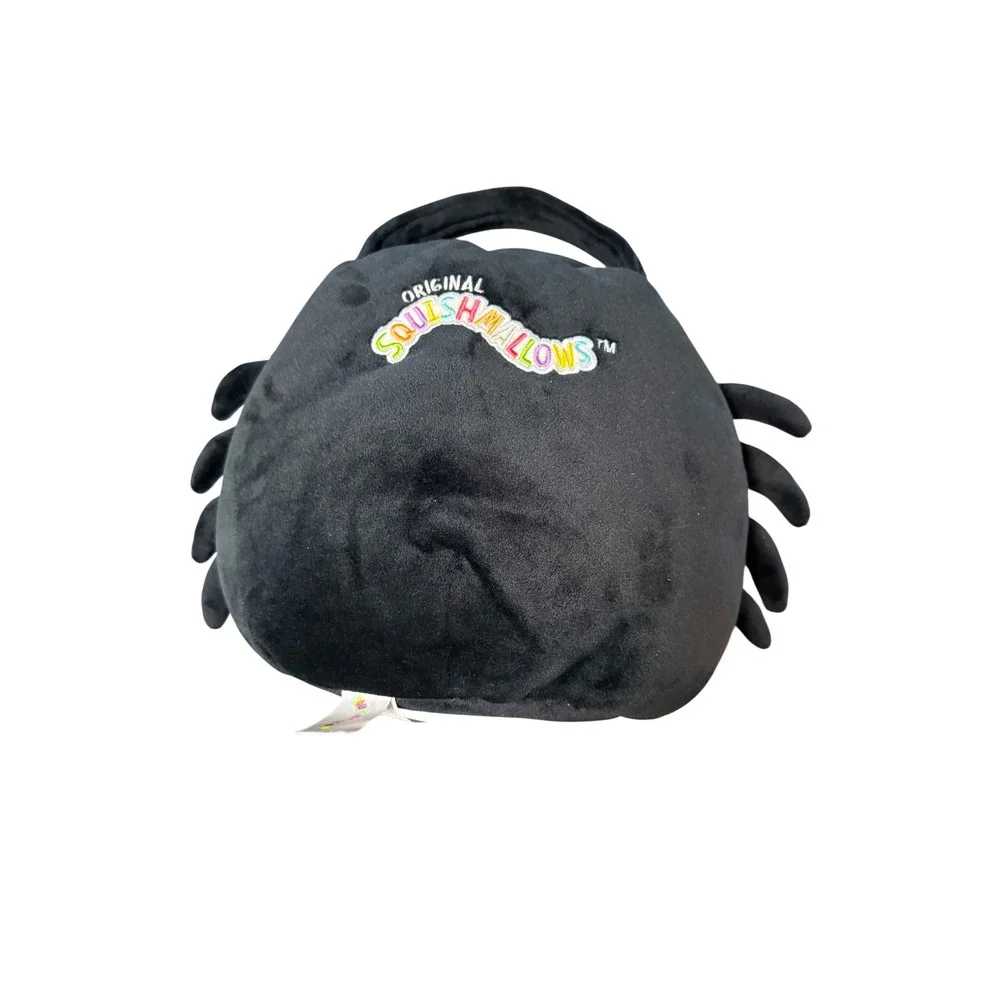 NWT Squishmallows Bella Spider‎ Treat Pail Halloween Black Autumn Soft Stuffie